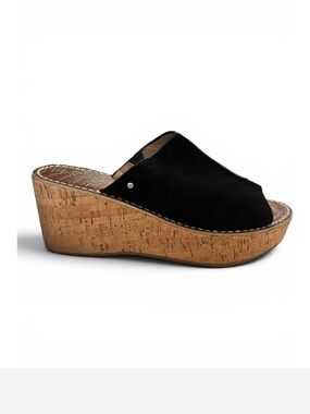 Sam Edelman Black Suede Slide Mules